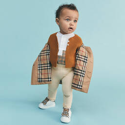 Babidu-Yellow Cotton Knit Cardigan | Childrensalon Outlet