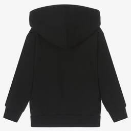 Balenciaga-Black Cotton Logo Hoodie | Childrensalon Outlet