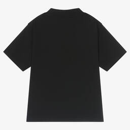 Balenciaga-Черная футболка с радужным логотипом | Childrensalon Outlet