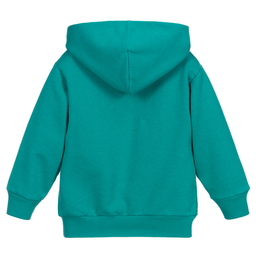 Balenciaga-Зеленая худи из хлопка с логотипом | Childrensalon Outlet