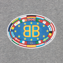 Balenciaga-سويتشيرت قطن لون رمادي | Childrensalon Outlet