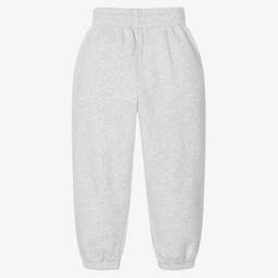 Balenciaga-Grey Marl Cotton Joggers | Childrensalon Outlet