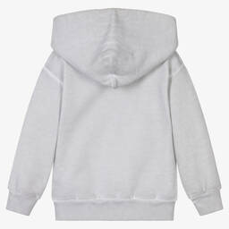 Balenciaga-Grey Rainbow Logo Hoodie | Childrensalon Outlet