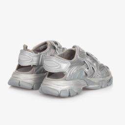 Balenciaga-Silver Track Sandals | Childrensalon Outlet