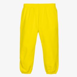 Balenciaga-Yellow Cotton Logo Joggers | Childrensalon Outlet