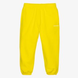 Balenciaga-Yellow Cotton Logo Joggers | Childrensalon Outlet