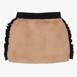 بالون شيك-تنورة فرو صناعي لون بيج | Childrensalon Outlet