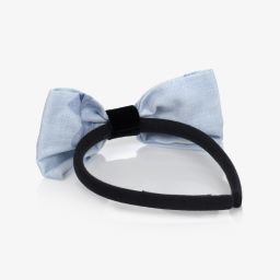 Balloon Chic-Girls Blue Bow Hairband | Childrensalon Outlet