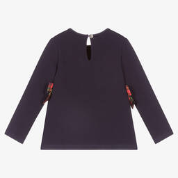 Balloon Chic-Girls Blue Cotton Sweatshirt | Childrensalon Outlet