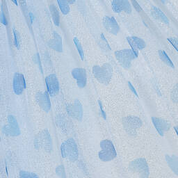 Balloon Chic-Girls Blue Tulle Heart Dress | Childrensalon Outlet