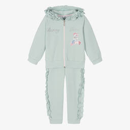 Balloon Chic-Girls Green Bunny Tracksuit | Childrensalon Outlet