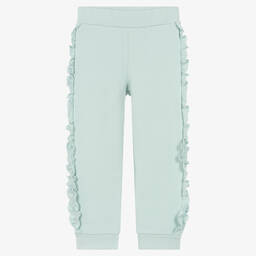 Balloon Chic-Girls Green Cotton Trousers | Childrensalon Outlet