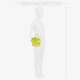 Balloon Chic-Girls Green Ruffle Handbag (22cm) | Childrensalon Outlet
