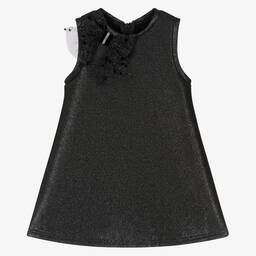 Balloon Chic-Girls Grey Metallic Dress | Childrensalon Outlet