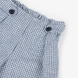 Balloon Chic-Girls Houndstooth Cotton Check Shorts | Childrensalon Outlet