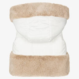 Balloon Chic-Girls Ivory Padded Gilet | Childrensalon Outlet