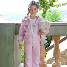 Balloon Chic-Girls Ivory Teddy Bear Tee | Childrensalon Outlet