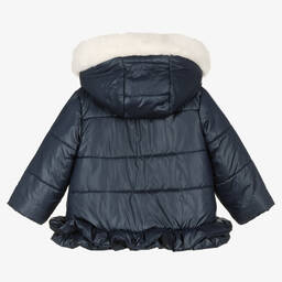 Balloon Chic-Girls Navy Blue Padded Jacket | Childrensalon Outlet