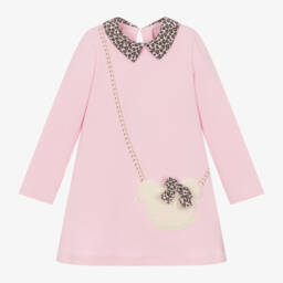 Balloon Chic-Girls Pale Pink Bear Dress | Childrensalon Outlet
