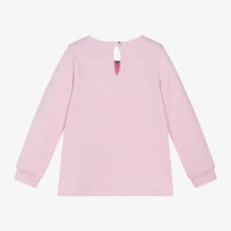 Balloon Chic-توب بطبعة حقيبة تيدي قطن لون زهري للبنات | Childrensalon Outlet