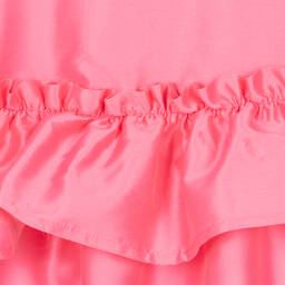 Balloon Chic-Girls Pink Cotton & Silk Bow Dress | Childrensalon Outlet