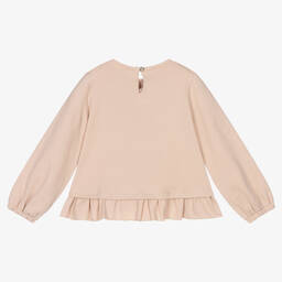 Balloon Chic-Girls Pink Cotton Sweatshirt | Childrensalon Outlet