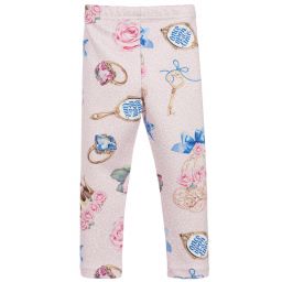 Balloon Chic-ليغنغز لون زهري، أزرق وذهبي للبنات | Childrensalon Outlet