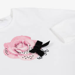 Balloon Chic-Girls Pink Floral Skirt Ensemble | Childrensalon Outlet