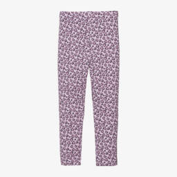 Balloon Chic-Girls Pink Heart Pattern Leggings | Childrensalon Outlet