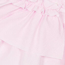 Balloon Chic-Girls Pink Striped Seersucker Dress | Childrensalon Outlet