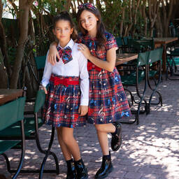 Balloon Chic-Girls Red Corduroy Skirt | Childrensalon Outlet