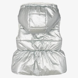 Balloon Chic-Girls Silver Padded Gilet | Childrensalon Outlet