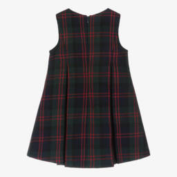 Balloon Chic-Girls Sleeveless Tartan Dress with Bow | Childrensalon Outlet