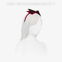 Balloon Chic-Girls Tartan Bow Hairband | Childrensalon Outlet