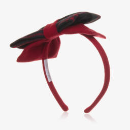 Balloon Chic-Girls Tartan Bow Hairband | Childrensalon Outlet