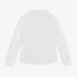 Balloon Chic-Girls White Blouse with Bow | Childrensalon Outlet