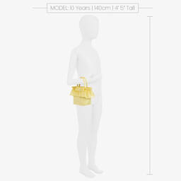 Balloon Chic-Girls Yellow Ruffle Handbag (22cm) | Childrensalon Outlet