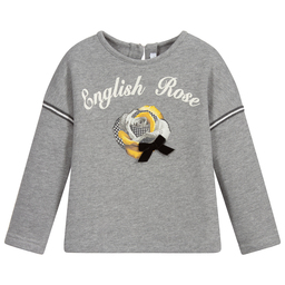 Balloon Chic-Grey Jersey Sweatshirt | Childrensalon Outlet