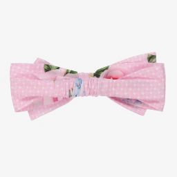 Balloon Chic-Pink Cotton Bow Headband | Childrensalon Outlet