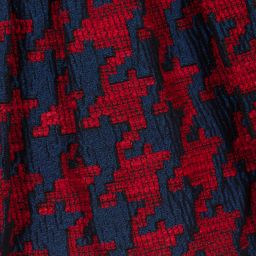 Balloon Chic-Red & Blue Houndstooth Skirt | Childrensalon Outlet