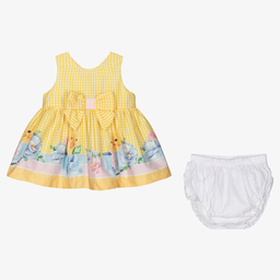 Balloon Chic-Желтое платье и белые трусики для малышей | Childrensalon Outlet