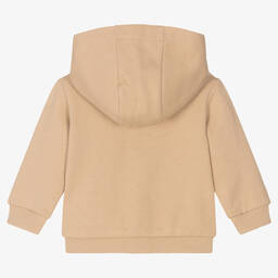 بالمان -Beige Cotton Zip-Up Top | Childrensalon Outlet