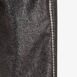 Balmain-Black Glittery Wool Trousers | Childrensalon Outlet