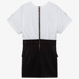 Balmain-Black & Gold Button Dress | Childrensalon Outlet