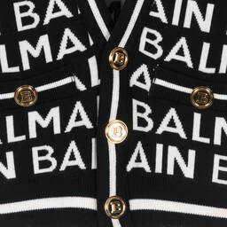 بالمان -كارديغان صوف محبوك لون أسود | Childrensalon Outlet