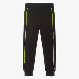 Balmain-Boys Black Cotton Logo Joggers | Childrensalon Outlet