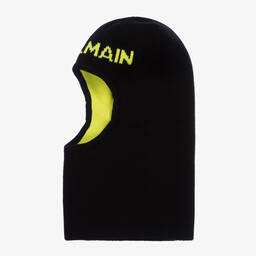 Balmain-Boys Black Knitted Balaclava | Childrensalon Outlet