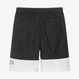 Balmain-Boys Black Stripe Swim Shorts | Childrensalon Outlet