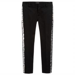 Balmain-Boys Black Studded Trousers | Childrensalon Outlet