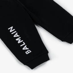 Balmain-Классические черные хлопковые джоггеры для мальчиков | Childrensalon Outlet